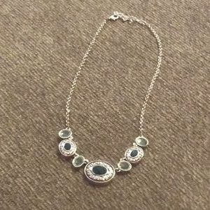 Silver and turquoise necklace